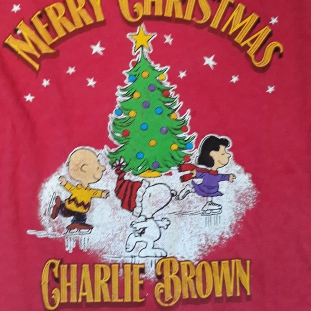 NEW PEANUTS CHARLIE BROWN CHRISTMAS SHIRT LARGE